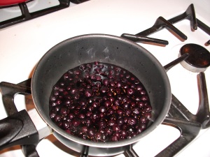 My blueberry mixture :) It made my kitchen smell wonderful.
